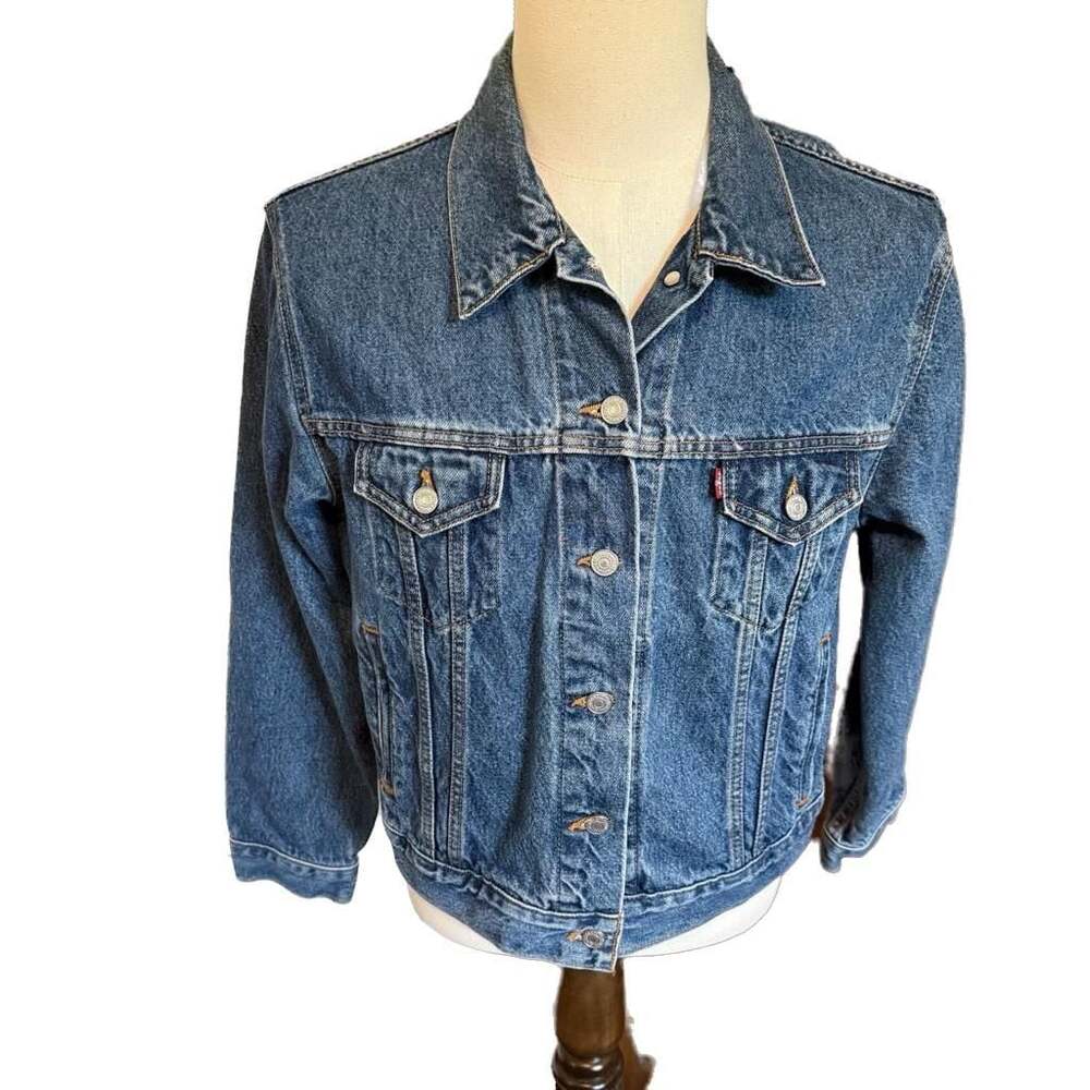 Vintage Levi's 1995 77715-0289 Type III Denim Trucker Jacket Made in Canada Larg